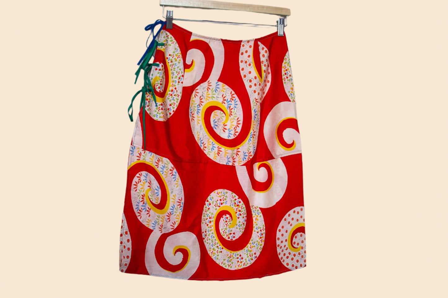 swirlsilk midi skirt