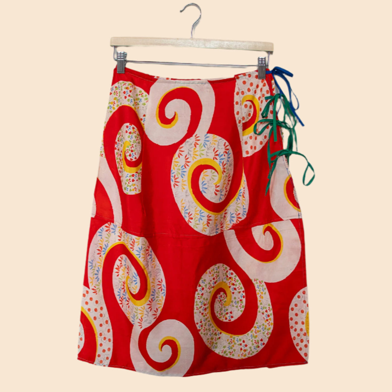 swirlsilk midi skirt