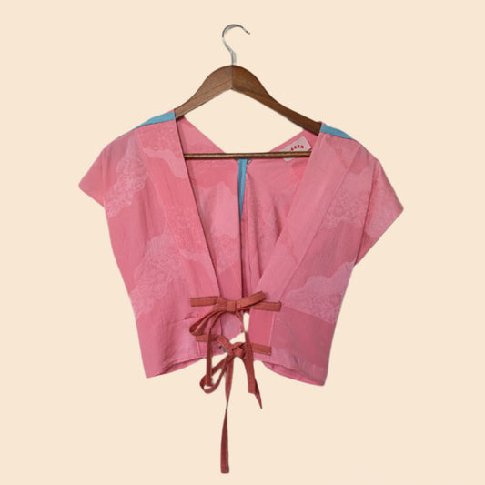 butterfly silk top