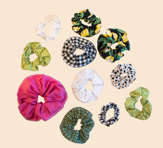 a hair scrunchie